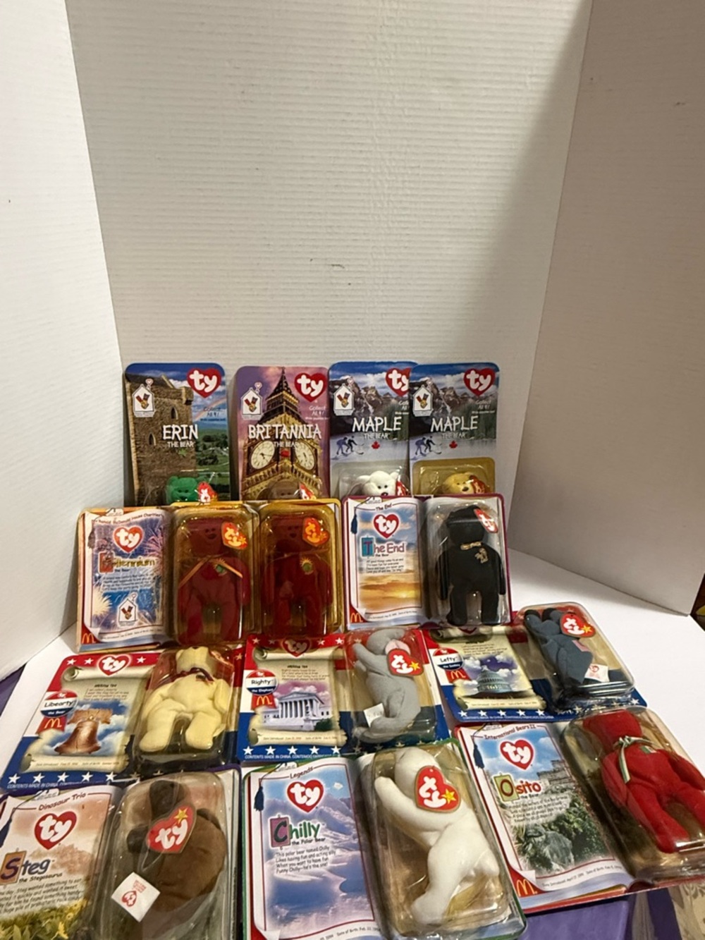 Huge Ty Beanie Babies Lot – McDonald’s + Valentino + Peace Bear Vintage Bundle